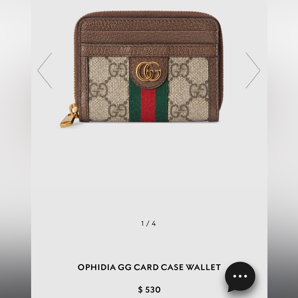 Gucci Ophidia Card Zip Around Wallet